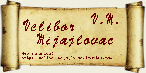 Velibor Mijajlovac vizit kartica